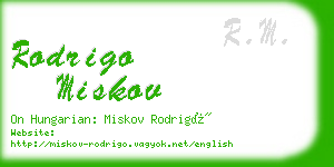 rodrigo miskov business card